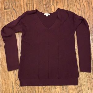 Calvin Klein Jeans brand V neck purple sweater